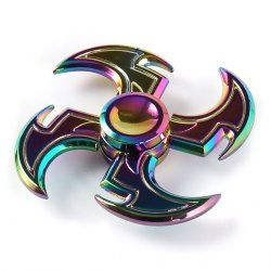 Axe Shape Rainbow Fidget Toy Hand Spinner Figit Spinner, Figet Spinners, Cool Fidget Spinners, Metal Fidget Spinner, Figet Toys, Cool Fidget Toys, Rainbow Metal, Fidget Spinners, Spinner Toy