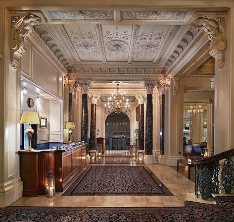 Victoria Terrace, Luxury Hotels Lobby, Classic Hotel, Doors And Floors, Hotel Logo, Hotel Interior Design, Victorian Architecture, Hotel Lobby, Hotel Design