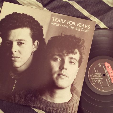 Tears For Fears Aesthetic, Tears For Fears Posters, Tears For Fears 80s, Songs From The Big Chair, 80s Vinyl, Vinyl Wishlist, 80's Aesthetic, Cd Aesthetic, Vinyl Aesthetic