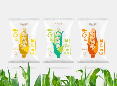 Snack Packaging, Monkey Logo, Beer Graphic, Corn Snacks, Sauce For Rice, Food Company, Flavored Popcorn, Minimal Logo Design, Beer Packaging