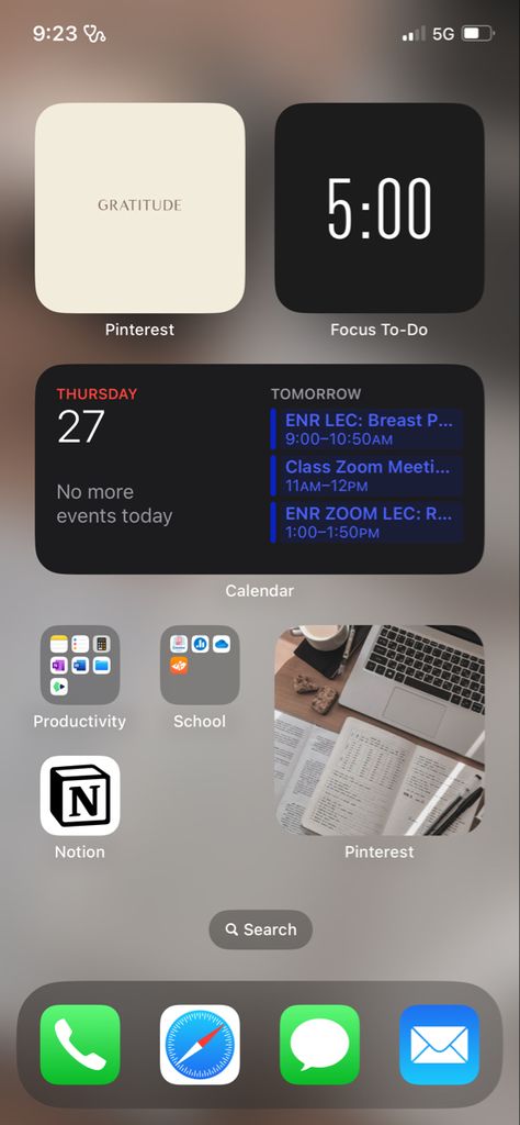 iOS homepage for school #iphone #aesthetic #homescreen School Phone Layout, Apple Homescreen Aesthetic, Iphone Homepage Layout, School Homescreen Ideas, Organize Iphone Home Screen Aesthetic, Study Homescreen, School Wallpaper Iphone, Productive Iphone Homescreen, Iphone Set Up Ideas Homescreen Aesthetic