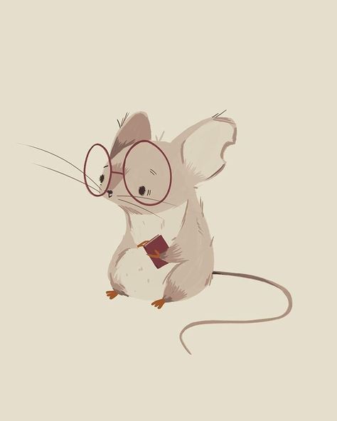 Maus Illustration, Mouse Illustration, Mouse Drawing, Draw Animals, Children's Book Illustration, Art Inspiration Drawing, Art And Illustration, Illustration Vector, 귀여운 동물