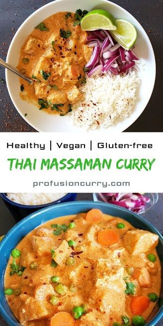 Easy, Budget friendly and gourmet delicious! This Thai Massaman Curry will be your family favorite dinner curry for quick dinner or lunch Tofu Massaman Curry, Vegetarian Massaman Curry, Massaman Curry Tofu, Healthy Massaman Curry, Massaman Curry Vegan, Massaman Curry Vegetarian, Thai Massaman Curry Recipe, Masman Curry, Vegan Massaman Curry Recipe