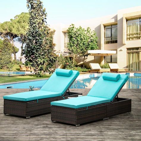 Pool Chaise Lounge, Pool Chaise, Wicker Lounge Chair, Wicker Chaise Lounge, Patio Chaise Lounge, Head Pillow, Patio Rocking Chairs, Reclining Chair, Patio Lounge Chairs