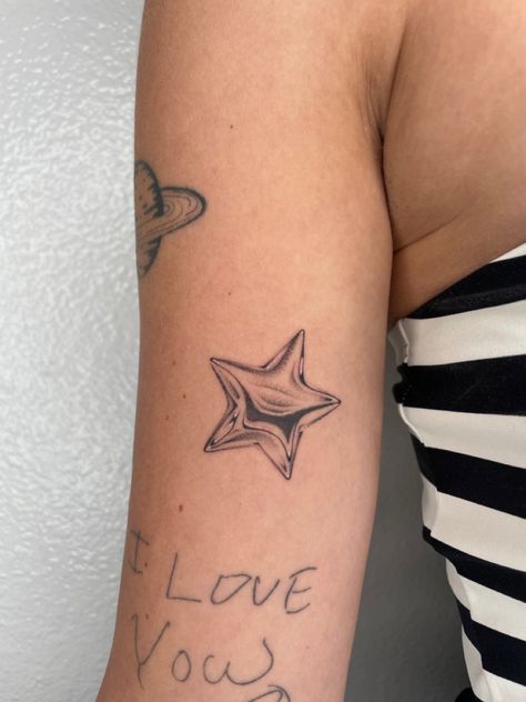 Pin With Hearts Tattoo, Ava Black Tattoo, Crescent Shaped Tattoo, Cybersigilism Heart Tattoo, Chrome Star Tattoo, Hand Star Tattoo, Trad Heart Tattoo, Arrow Heart Tattoo, Heart And Star Tattoo