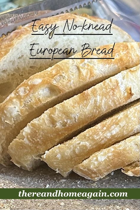 European Bread, Bread Toppings, Bread Mix, Dinner At Home, Over Night, Baking Bread, No Knead, Delicious Bread, Home Again