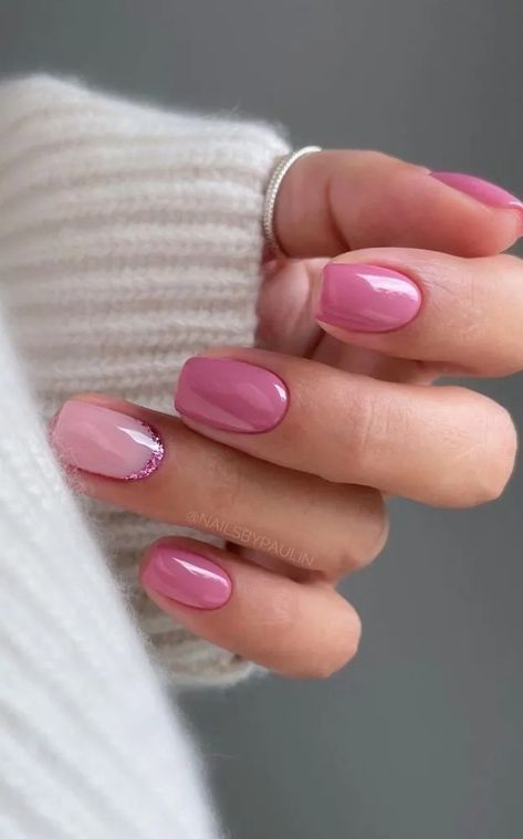 25+ Cute Pink Nail Ideas for Your Next Manicure Inspiration French Tip Nail Art, Cute Pink Nails, Pink Gel Nails, Pink Manicure, Manicure Inspiration, Oval Nails, Floral Nails, French Tip Nails, Square Nails