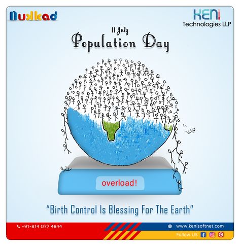 #world#population#day#control#birth#is#blessing#for#earth#graphic#design#tools#photoshop#nukkad#keni#technologies#llp#surat#gujrat#india Population Control Poster, Over Population Poster, World Population Day Poster Design, World Population Day Drawing, World Population Day Posters, Earth Graphic Design, Environmentalist Art, World Population Day, Population Day