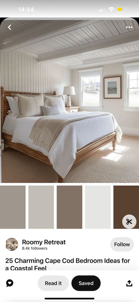 Cape Cod Bedroom Master Suite, Cape Cod Bedroom, Cape Cod House, Exterior Makeover, Master Suite, Cape Cod, Lake House, Cape, Bedroom