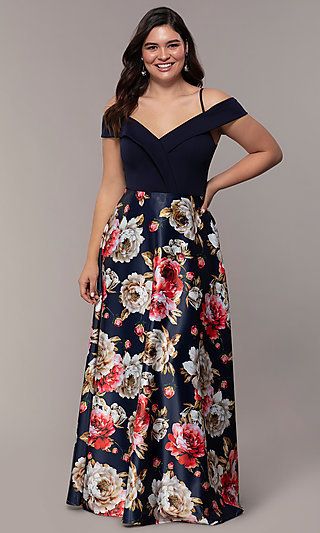 Find a Dress on Promgirl.com Bridesmaid Floral Dress, Plus Formal Dresses, Long Skirt Formal, Full Figure Dress, Affordable Evening Dresses, Long Formal Dresses, Homecoming Queen, Simply Dress, Best Summer Dresses