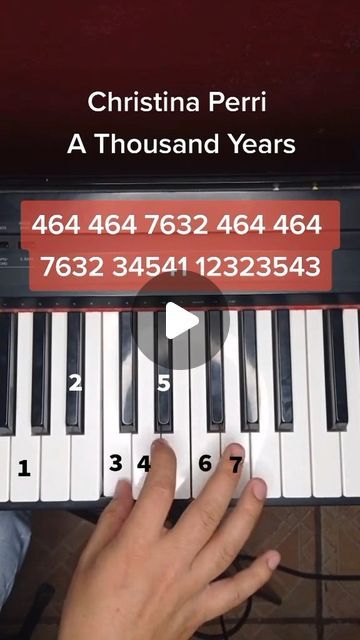 A Thousand Years Piano, Thousand Years Piano, Reading Music Notes, Piano Songs For Beginners, Piano Notes Songs, Christmas Piano, Easy Piano Songs, Music Tutorials, Playing The Piano