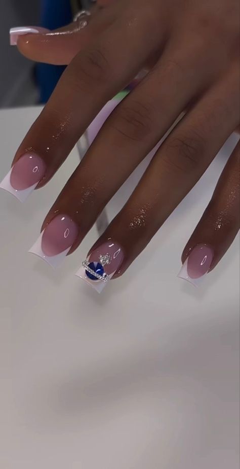 White Nails With Planet Charm, Short Mega Volume Lash Extensions, Short Bling Acrylic Nails, Letter Nails, Dramatic Edges, Women Celebrating, Acrylic Nail Set, Hard Nails, Tattoo Ideas For Women