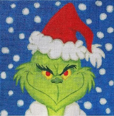 GRINCH PORTRAIT by Ray Crawford Stitch Guide - RCHO1621sg Grinch Painting, Christmas Sweatshirt Ideas, Cupcakes Amor, Christmas Knomes, Nail Art Noel, Christmas Needlepoint, Needlepoint Ideas, Painted Slate, Art Impressions Stamps