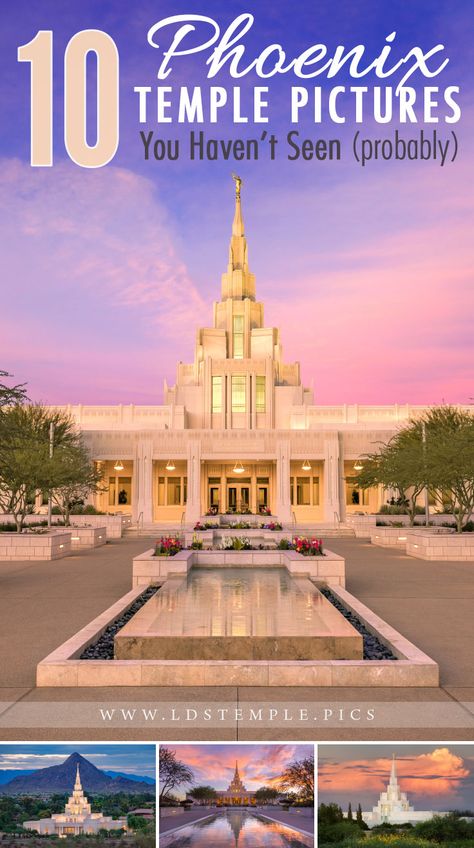 10 Pictures of the Gilbert Temple You May Not Have Seen | The Phoenix Arizona Temple sits on beautiful grounds that bring a sense of peace & tranquility to visitors. Here are 10 pictures of it you haven't seen! Phoenix Temple, Gilbert Temple, Lds Temple Pictures, Mormon Temples, Summer Storm, Story Structure, Temple Pictures, Phoenix Arizona, Reflecting Pool