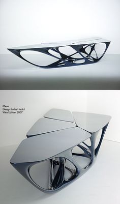 Futuristic Table Design. Futuristic Furniture Design, Geometric Coffee Table, Futuristic Furniture, Parametric Design, Zaha Hadid, Coffee Table Design, Interior Furniture, Unique Furniture, 인테리어 디자인