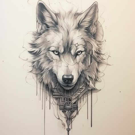 Wolf Tattoo Design Sketches, Wolf Art Tattoo, Wolf Tattoo Drawing, Sketches Wolf, Wolf Sketch Tattoo, Wolf Head Tattoo, Wolf Face Tattoo, White Wolf Tattoo, Coyote Tattoo