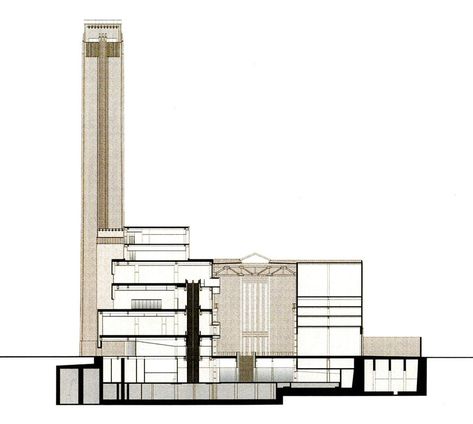 Tate Modern Museum, London Editorial, Turbine Hall, Architectural Buildings, Tate Modern London, London Drawing, London Poster, Design Theory, Modern And Contemporary Art