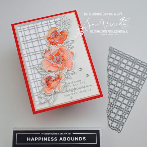 Happiness Abounds, Interesting Facts About Yourself, Pink Crafts, Adelaide South Australia, Spellbinders Cards, July 2022, Card Making Tutorials, Card Layout, South Australia