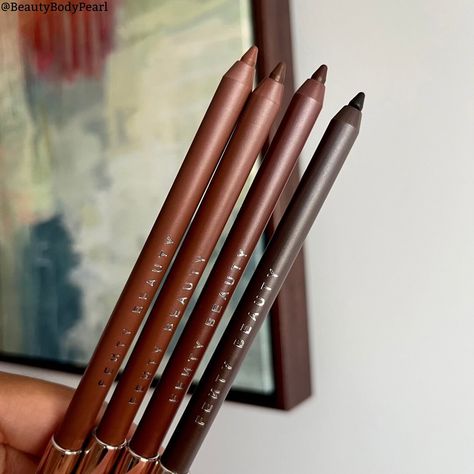 The Fenty Beauty Trace’D Out Pencil Lip Liners are finally here! This is a solid, long-wear formula with saturated shades to create perfect lip combos. My main gripe is that this pencils are so soft that they break easily. They broke on two different occasions when I wore them, and the deepest shade also broke as I was swatching it. Also, I wish that there was a deeper pink shade. I passed on the Riri shade because it wasn’t quite pigmented enough. I rate these a 7/10. Shades pictured: ... Brown Lip Pencil, Fenty Beauty Lip Liner, Fenty Lip Liner, Lip Liner Swatches, Void State, Lip Combos, Makeup List, Lip Liners, Lip Combo