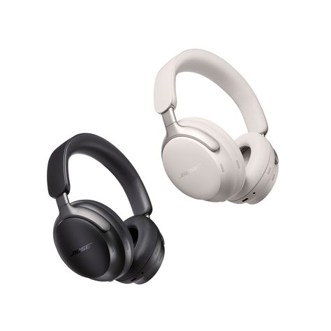 Bose QuietComfort Ultra Wireless Noise Cancelling Over-the-Ear Headphones Black 880066–0100 - Best Buy Bose Headphones, Bose Quietcomfort, Wireless Noise Cancelling Headphones, Work Fun, White Headphones, Headphones Black, Adjustable Headband, Black Headphones, Noise Cancelling Headphones