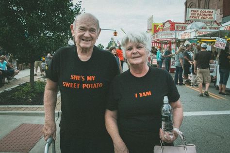 Cute Couple Matching, Cute Old Couples, Anniversary Shirts, Old Couple, Growing Old Together, Cutest Couple Ever, Couple Tees, Old Couples, Couples Anniversary