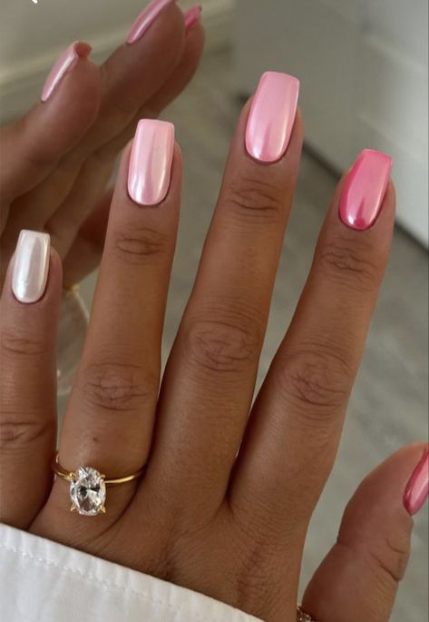 Elegant Nail, Pink Ombre Nails, Pink Gel, Vibrant Nails, Her Nails, Pink Nail, Classy Nails, Fancy Nails, Creative Nails