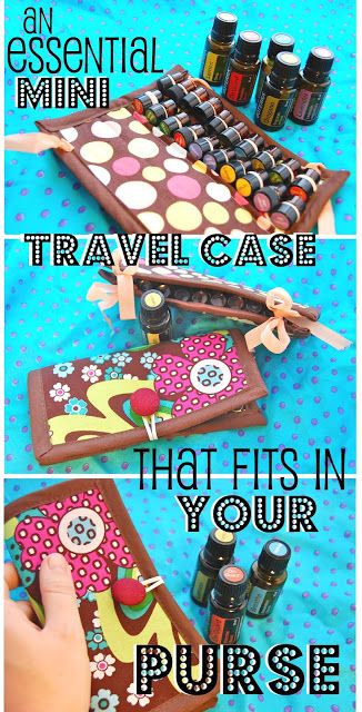 Don't risk loosing your big bottles! Mini Essential Oil Travel Case the size of a checkbook- DIY Mini Essentials, Essential Oil Case, Essential Oil Bag, Diy Essentials, Oil Bag, Essential Oils Gifts, Craft Foam, Aromatherapy Gifts, Oil Storage