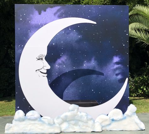 Stars and Moon Photo Booth Backdrop Moon Photo Booth, Lavender Backdrop, Collage Party, Moon Photo, Booth Backdrops, Moon Photos, Photo Booth Backdrop, Moon And Stars, Stars And Moon