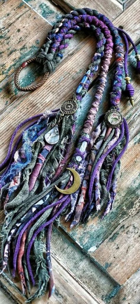 Dreads Diy, Yarn Dreads, Boho Hair Wrap, Faux Dreads, Witch Hair, Dread Accessories, Viking Hair, Hippie Hair, Bohemian Hairstyles