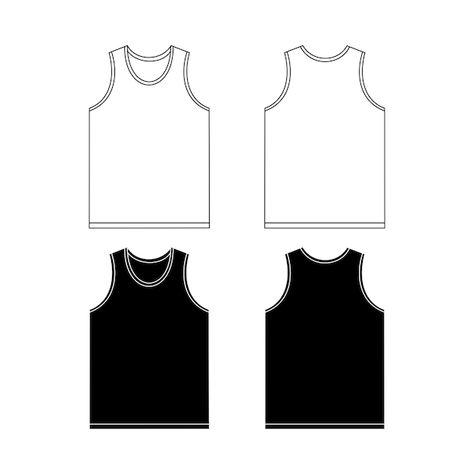 Vector vector illustration of sports jer... | Premium Vector #Freepik #vector Neck Outline, Collection Clothes, Clothing Templates, T Shirt Template, Tshirt Template, Jersey Vintage, Fashion Templates, Shirt Template, Graphic Tshirt Design