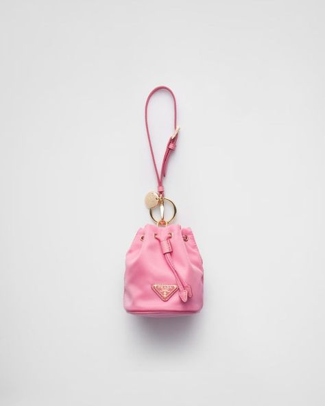 Pink Prada Bag, Prada Mini, Prada Re Edition, Pink Pouch, Mini Pouch, Mini Makeup, Mini Pouches, Triangle Logo, Mini Handbags