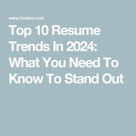 Top 10 Resume Trends In 2024: What You Need To Know To Stand Out 2024 Resume Trends, Resume 2024, Canva Resume, Job Applications, Resume Help, Action Verbs, Online Jobs From Home, Process Improvement, Jobs From Home