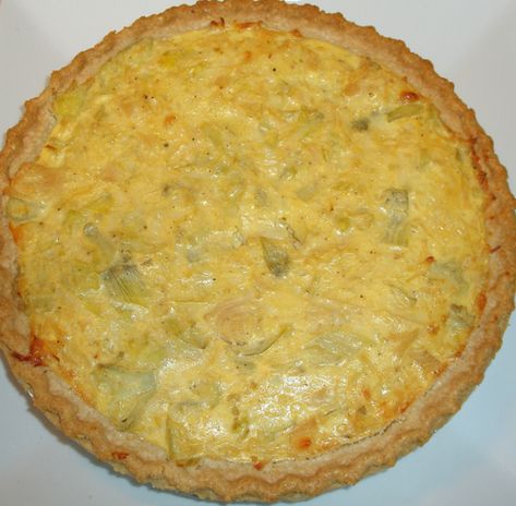 Quiche Crust Recipe, Artichoke Quiche, French Quiche, Chicken And Artichoke, Quiche Crust, Chicken Quiche, Chicken Artichoke, Asian Inspired Salad, Barley Risotto