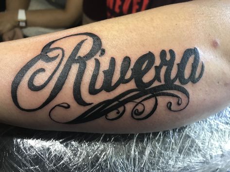 Rivera tattoo Last Name Tattoos, Best Gaming Wallpapers, Tattoo Design Book, Lotus Tattoo, Book Book, Name Tattoo, Design Book, Name Tattoos, Gaming Wallpapers