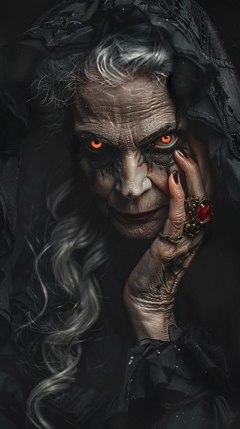 Evil Witch Art, Warrior Witch, Witch Portrait, Creepy Witch, Evil Woman, Old Witch, Movie Bloopers, Baba Jaga, Scary Witch