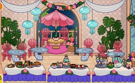 Toca World Wedding, Toca Boca Wedding, Toca Boca Wedding Ideas, Toca Aesthetic, Free House Design, Create Your Own World, Minecraft House Designs, Digital Art Beginner, Baby E