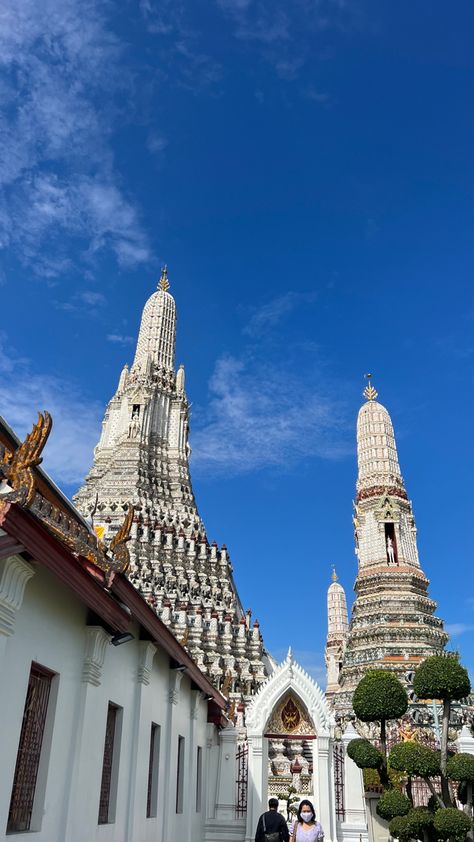 Thailand Ig Story, Thailand Story Instagram, Thailand Instagram Story, Thai Aesthetic, Bangkok Trip, Highlight Ig, Gap Year Travel, Wat Arun, Holiday Pics