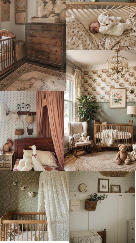 Vintage Decorating Ideas, Cottage Nursery, Baby Nursery Inspiration, Vintage Decorating, Baby Room Themes, Nursery Room Design, Baby Room Inspiration, Nursery Room Inspiration, Baby Room Design