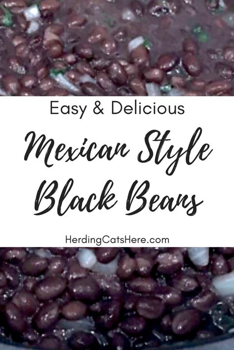 Canned Black Bean Recipes Easy, Meal Prep Taco Bowls, Black Bean Recipes Easy, Dried Bean Recipes, Oven Bacon, Mexican Side Dish, Dry Beans Recipe, Mexican Beans, Taco Side Dishes