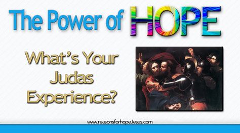 We all have a Judas experience in which someone we care about, or deeply love, has betrayed us. What was your Judas experience? How did you react? Christian Articles, Hope Anchor, Anchors, Jesus