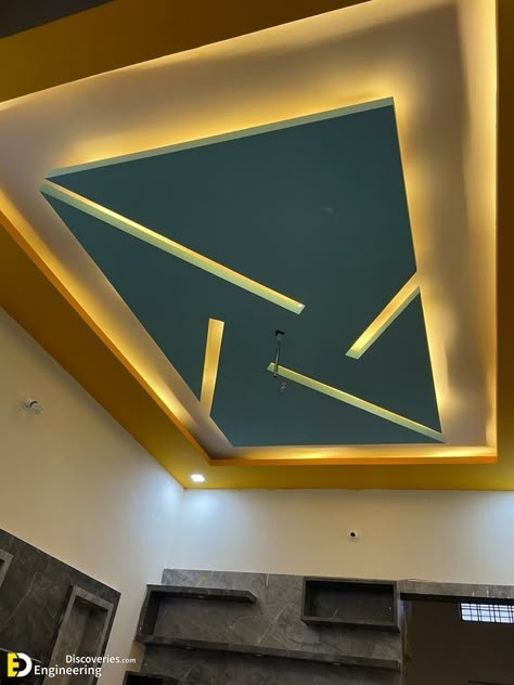 Modern And Beautiful False Gypsum Ceiling Designs - Engineering Discoveries Fall Celling Design, Man Home Decor, Latest False Ceiling Designs, Buddha Wallpaper, Pop Design For Hall, Simple False Ceiling Design, Gypsum Ceiling Design, Luxury Ceiling Design, Simple Ceiling