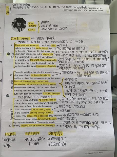 The Emigrée Poem Analysis, The Emigree Annotations, The Emigree Poem Analysis Gcse, Emigree Poem Analysis, Emigree Poem Annotated, The Emigree Poem Analysis, Gcse Annotation, Poetry Anthology Gcse Annotations, The Emigree Poem