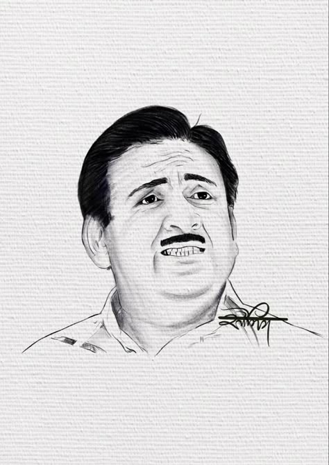 Tarak mehta ka ulta chashma leading actor Jethalal Sketch, Tarak Mehta Ka Ulta Chashma, Pencil Drawing Inspiration, Face Art Drawing, Beautiful Pencil Drawings, Pencil Portrait Drawing, Digital Sketch, Cute Easy Drawings, Quick Sketch