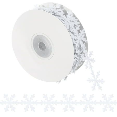 Description This is a roll of 5 meter snowflake ribbon. Made of premium material, it is and comfortable to touch. This style is great for gift wrapping, bows and a of other crafting projects. Perfect for Dress, , brim, handbag accessory, hat, dolls outfits, bridal wedding apparel, wedding decoration etc. Features - Color: White. - Material: Polyester. - Length: 5 meters (1 roll); Width: 25cm. - This style is great for gift wrapping, bows and a of other crafting projects. - Made of premium material, it is and comfortable to touch. - Perfect for Dress, , brim, handbag accessory, hat, dolls outfits, bridal wedding apparel, wedding decoration etc. - Also for applique embellishment to fashion clothing, accessories, craft projects, home furnishing and more. Size: 8.50X8.50X2.70CM. New Years Decoration, Clover Decor, Snowflake Ribbon, Scrapbook Accessories, Christmas Snowflakes Decorations, Snowflake Wedding, Samsung Watch, Dolls Outfits, Winter Craft