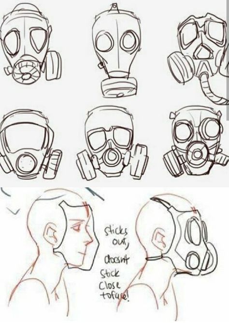 Anime Character Design References, Gas Mask Drawing, Gas Mask Art, Mask Drawing, Gas Masks, Masks Art, Concept Art Drawing, Figure Drawing Reference, Gas Mask