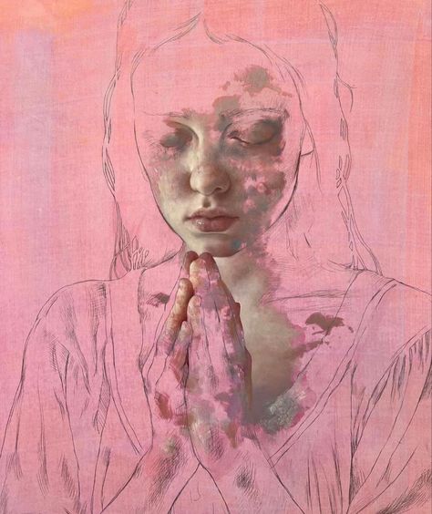 Bizarre Magazine, Beautiful Bizarre, Art Corner, Art Painting Gallery, The Prayer, Realism Art, Channel Art, Abstract Portrait, Ethereal Art