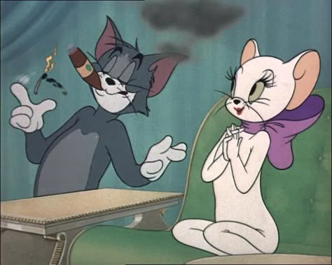 Tom and Jerry Toodles Toodles Galore Aesthetic, Cartoon Aesthetic Tom And Jerry, Tom Girlfriend Cartoon, Tom And Jerry Widget, Tom And Jerry Couple, Toodles Galore, Tom And Jerry Christmas, White Cat From Tom And Jerry, Tom And Jerry Trippy