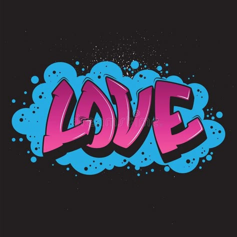 Graffiti Art Drawings, Graffiti I, Graffiti Text, Love Graffiti, Graffiti Words, The Word Love, Graffiti Illustration, Urban Graffiti, Graffiti Alphabet