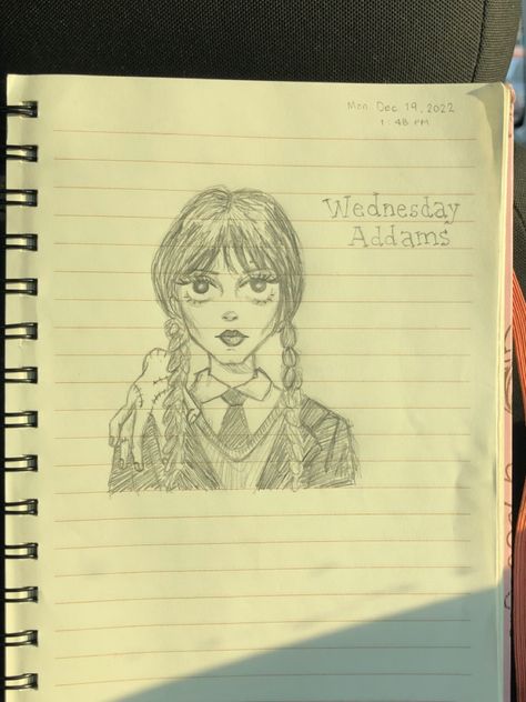 Wendsday Drawing Easy, Wednesday Addams Sketch Easy, How To Draw Wednesday Addams Easy, Thing Wednesday Drawing, Easy Wednesday Drawing, Thing Drawing Wednesday, How To Draw Wednesday Addams, Wednesday Addams Drawing Easy, Wednesday Drawing Easy