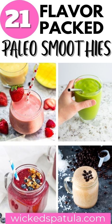 Paleo Shakes Breakfast, Aip Smoothie Recipes, Paleo Shakes, Aip Smoothie, Dessert Easy Recipes, Gluten Free Smoothie Recipes, Paleo Diet Recipes Breakfast, Paleo Breakfast Smoothie, Paleo Smoothie Recipes